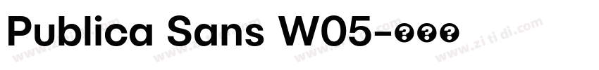 Publica Sans W05字体转换